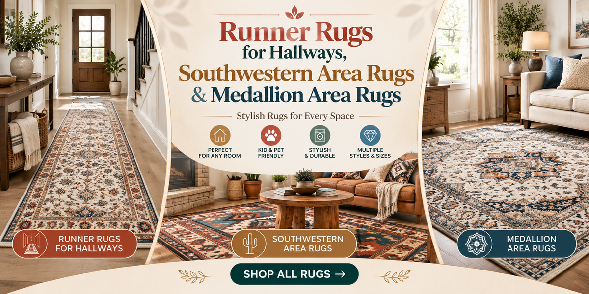 Runner Rugs for Hallways, Southwestern Area Rugs & Medallion Area Rugs: How to Choose the Right Rug for Your Home
