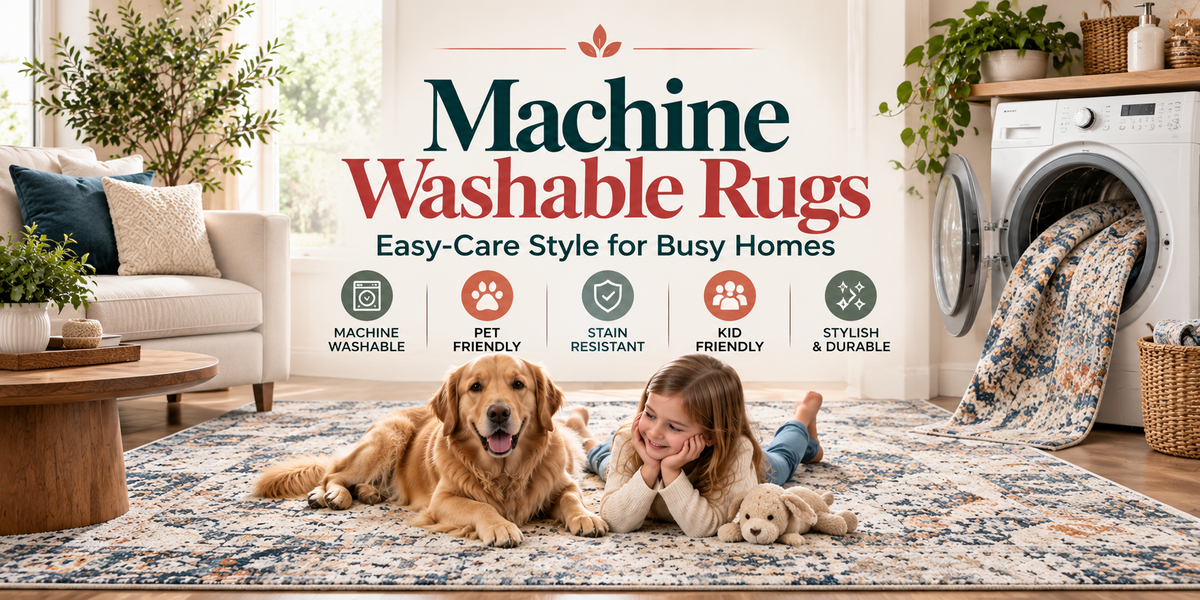 Machine Washable Rugs: Easy-Care Style for Busy Homes