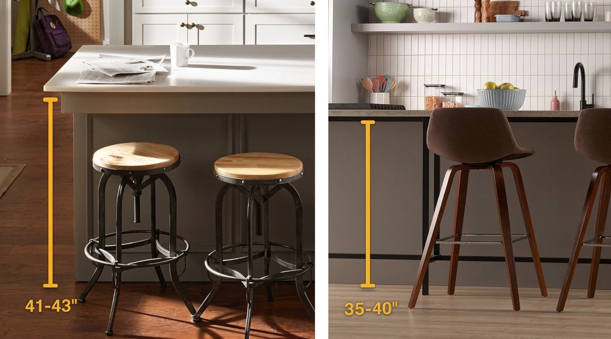 Counter Height vs. Bar Height Stools: What's the Difference?
