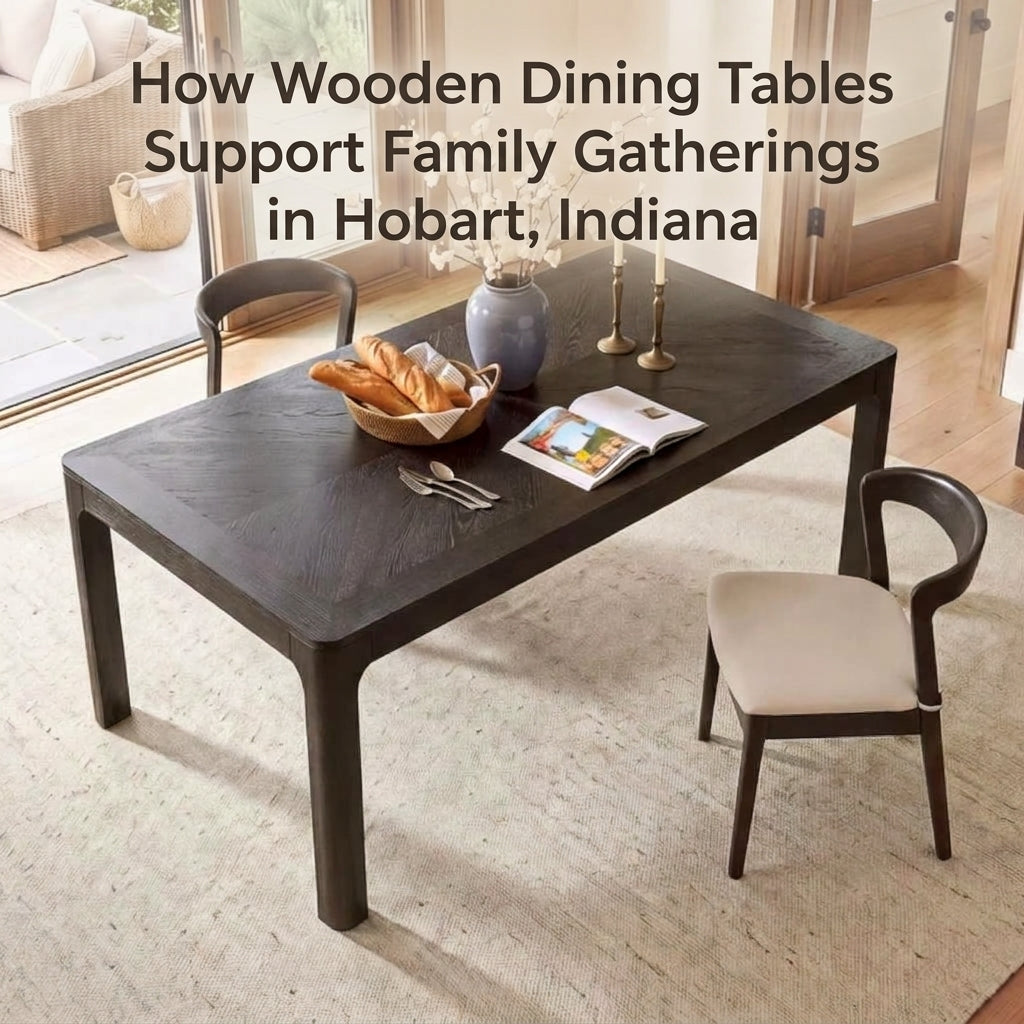 How Wooden Dining Tables Support Family Gatherings in Hobart, Indiana