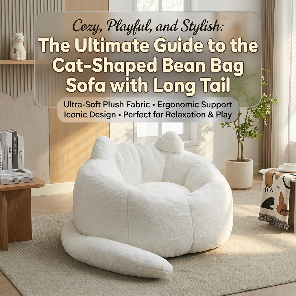 Cozy, Playful, and Stylish: The Ultimate Guide to the Cat-Shaped Bean Bag Sofa with Long Tail