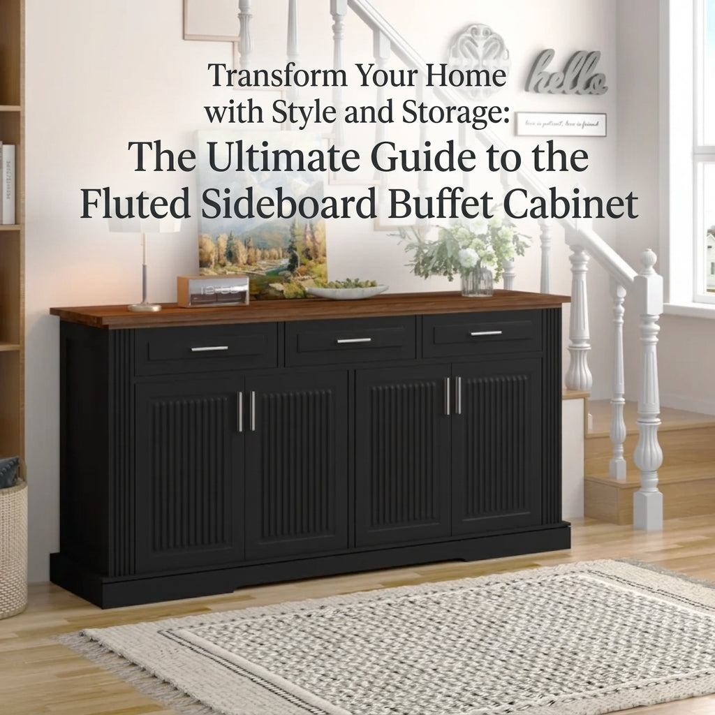 Transform Your Home with Style and Storage: The Ultimate Guide to the Fluted Sideboard Buffet Cabinet