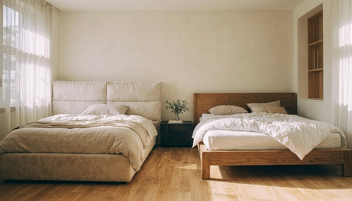 Upholstered vs. Wood Bed Frames: Pros and Cons