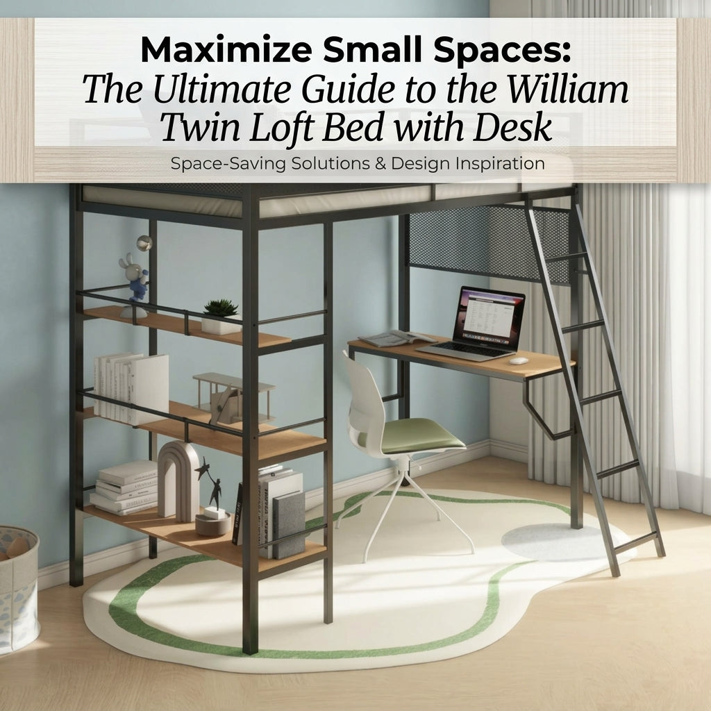 Maximize Small Spaces: The Ultimate Guide to the William Twin Loft Bed with Desk