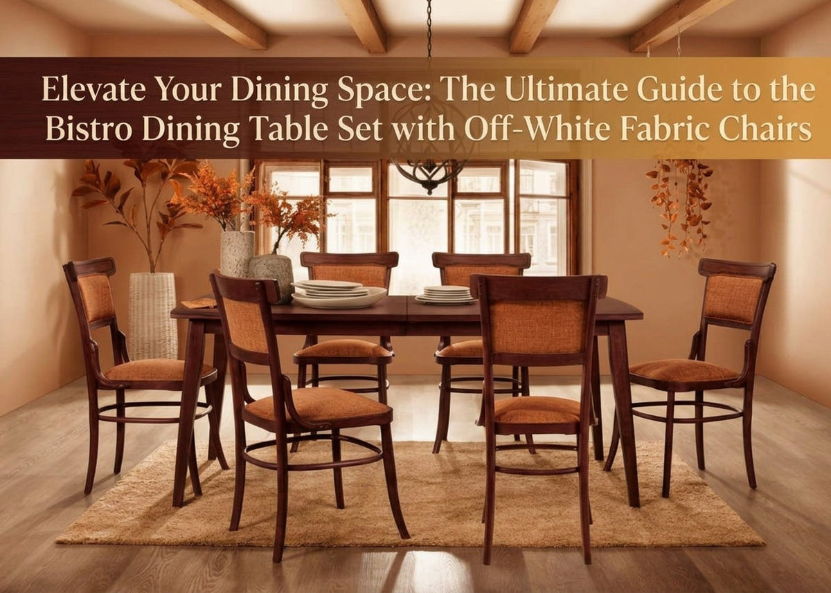 Elevate Your Dining Space: The Ultimate Guide to the Bistro Dining Table Set with Off-White Fabric Chairs