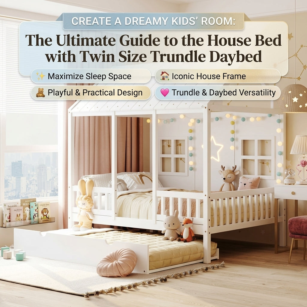 Create a Dreamy Kids' Room: The Ultimate Guide to the House Bed with Twin Size Trundle Daybed