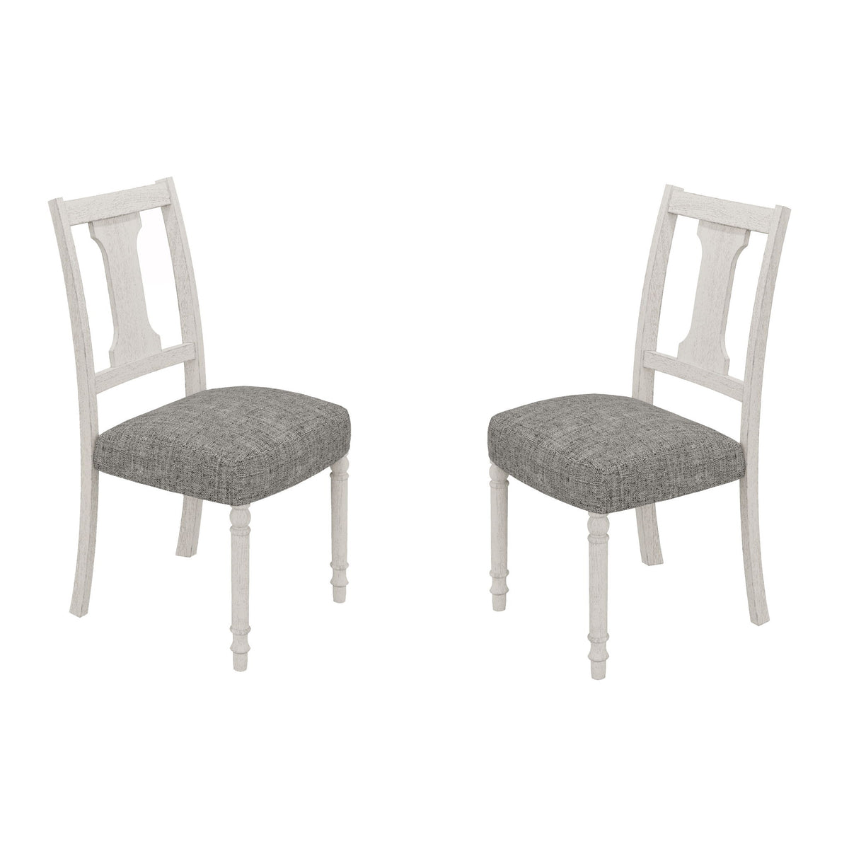 Tannen - Dining Side Chair (Set of 2) - White / Gray