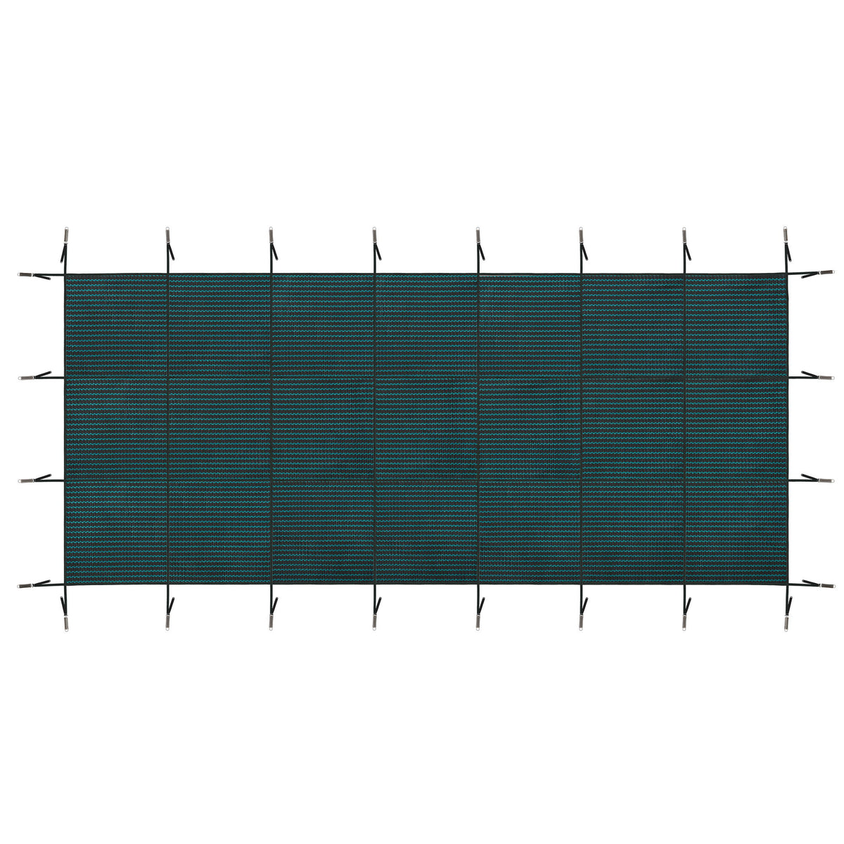 Swimming Pool Safety Cover For Rectangular Underground Pools - Green