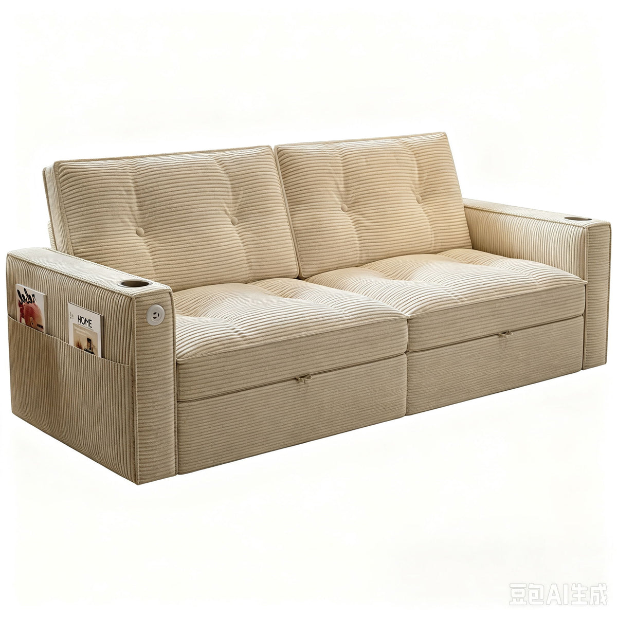 2 In 1 Convertible Sofa Bed For Living Rooms