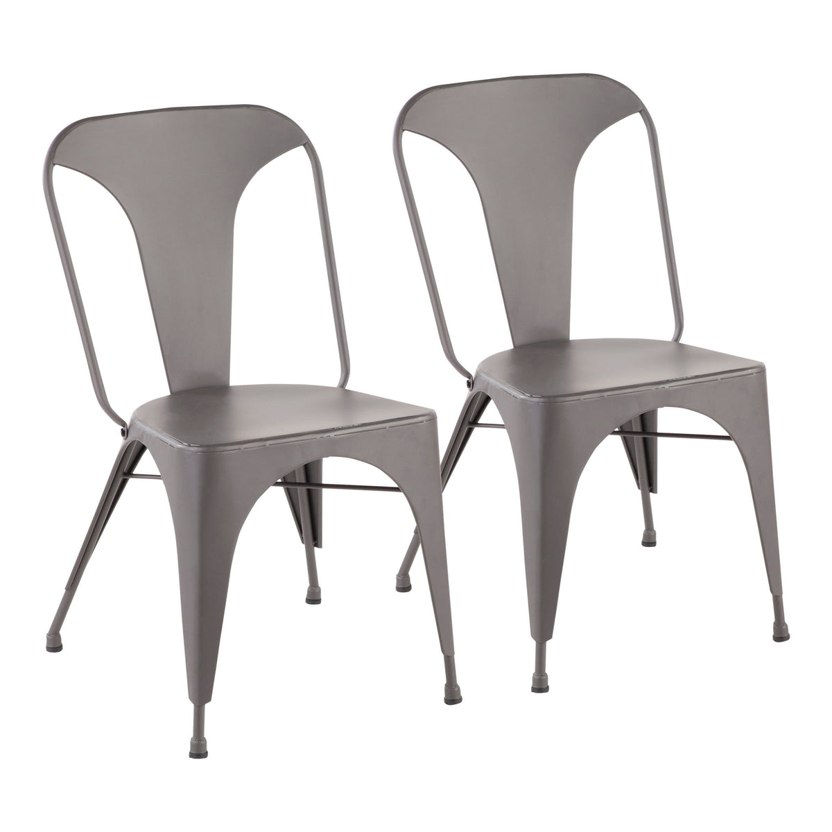 Austin - Industrial Dining Chair (Set of 2) - Gray