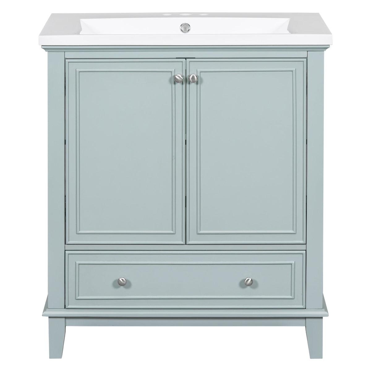 Modern Bathroom Vanity With Sink Combo, Multi Functional Cabinet With Doors And Drawer