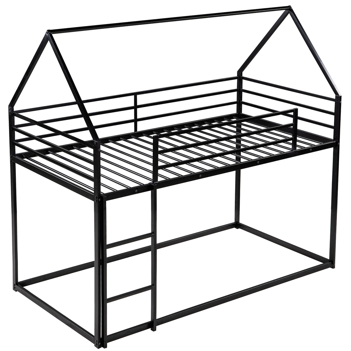 House Bunk Bed With Built In Ladder