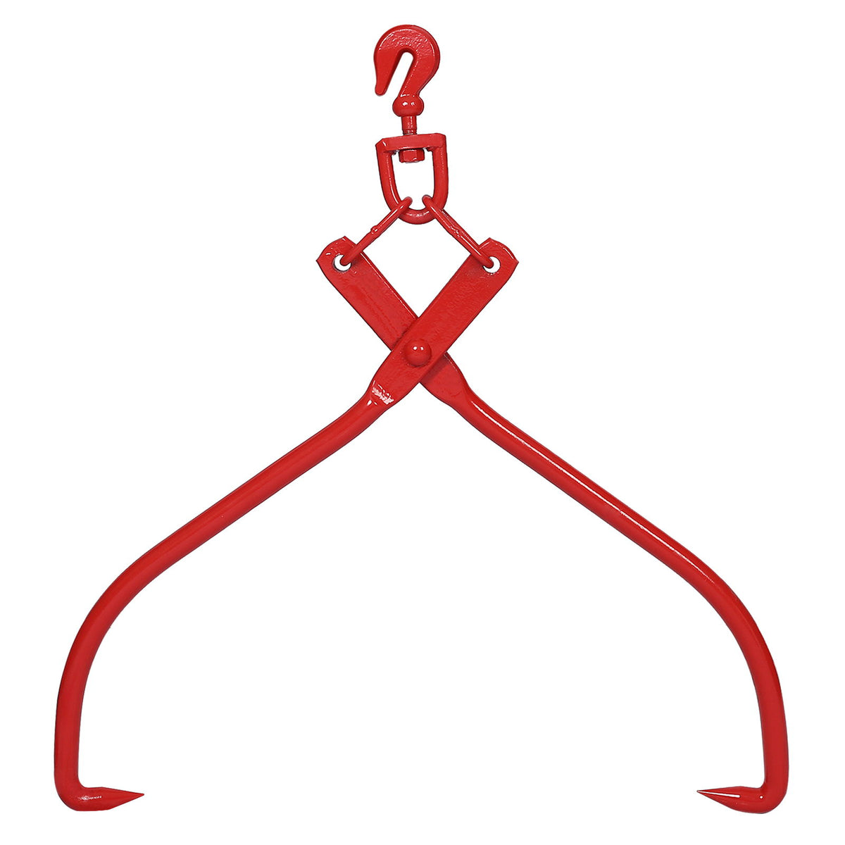 Heavy Duty Log Lifting Tongs Grapple Timber Claw - Red