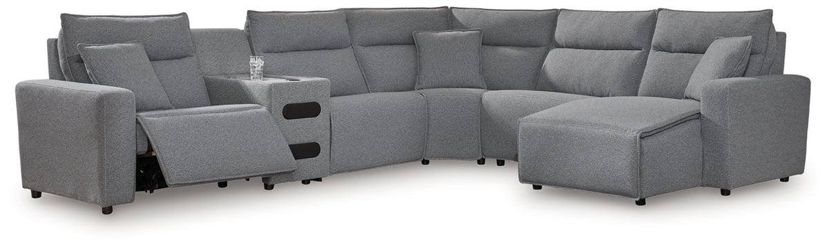 Modmax II 6-Piece Reclining Sectional with Chaise and Audio Console