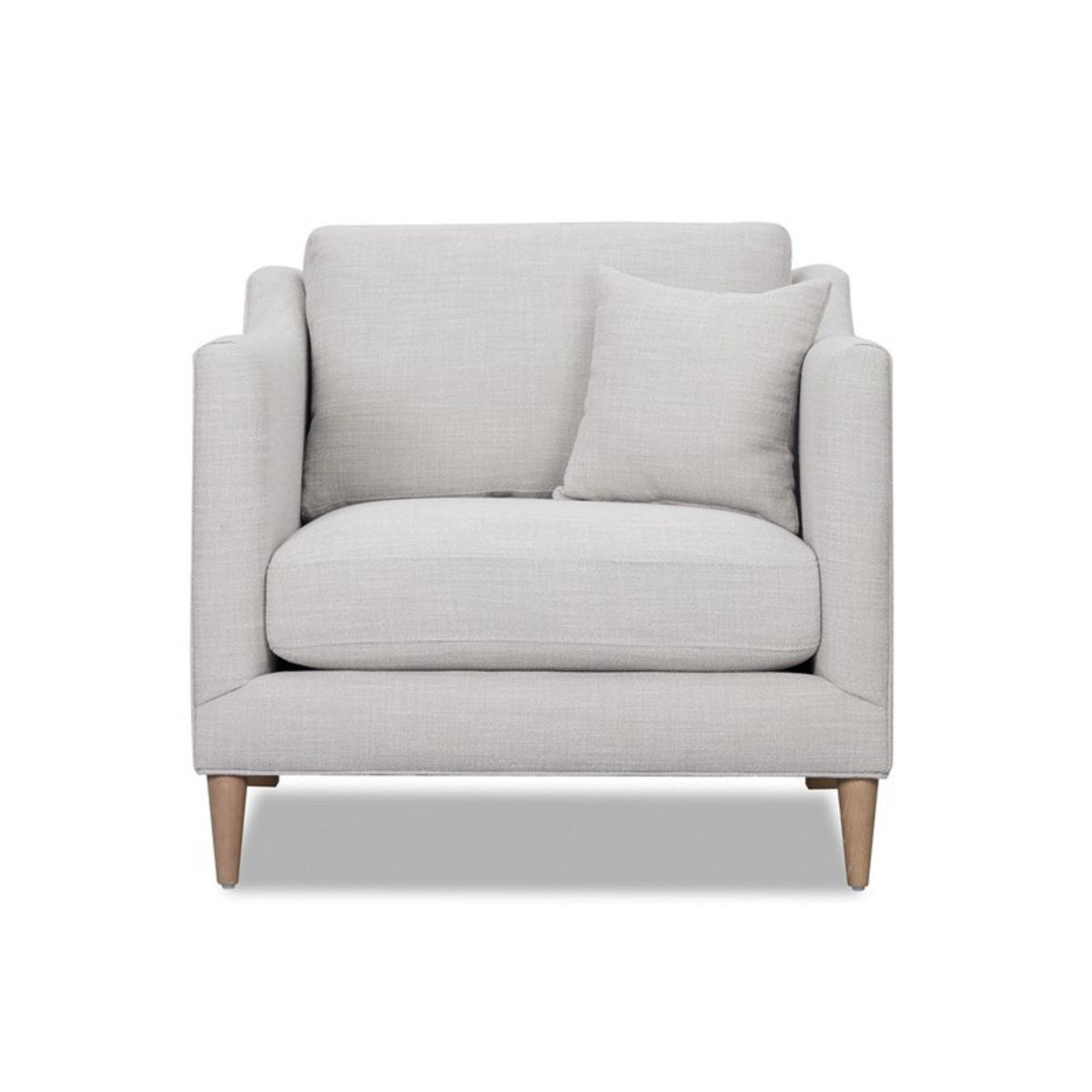 Chair With High Track Arms - Beige