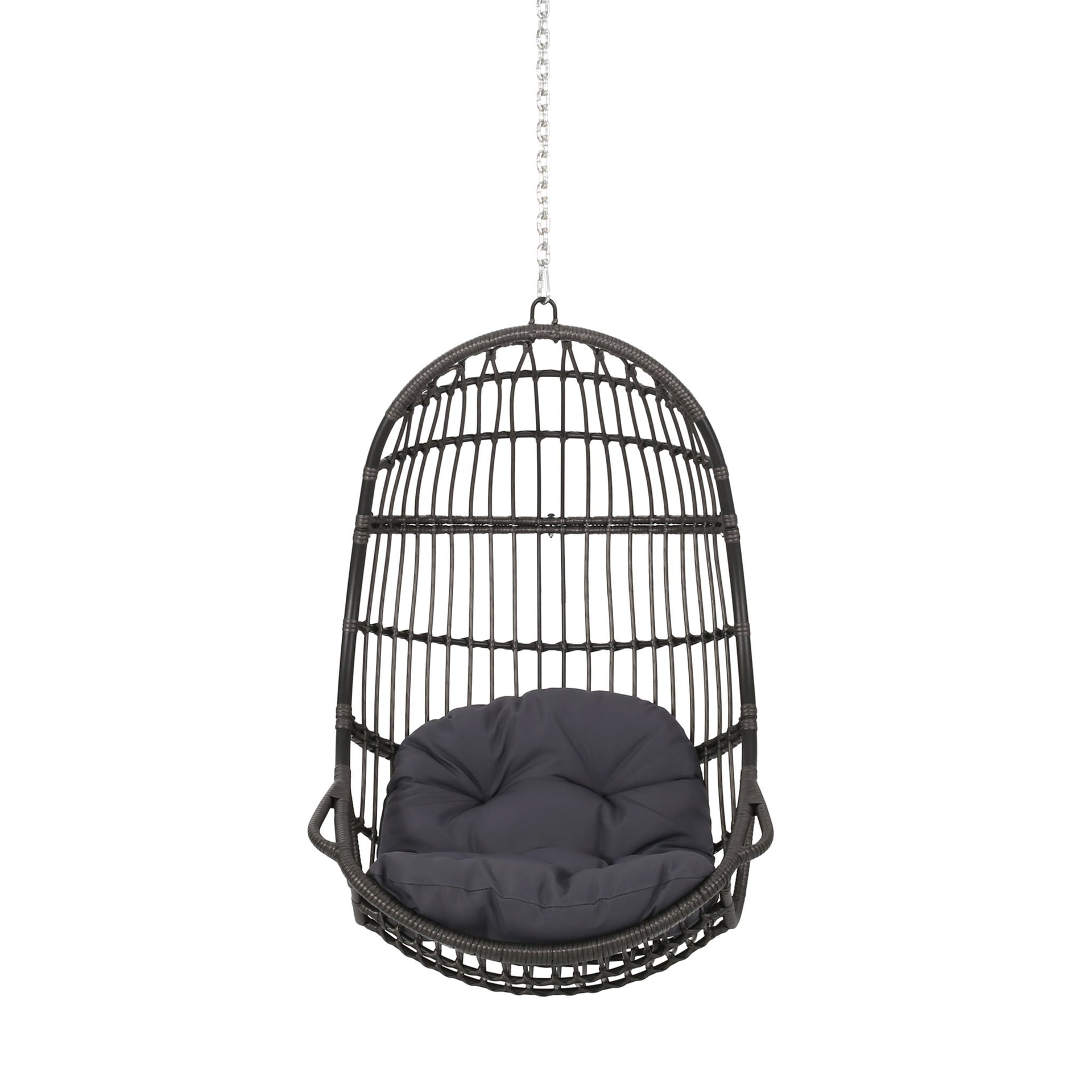 Richards - Outdoor / Indoor Wicker Hanging Chair - Gray