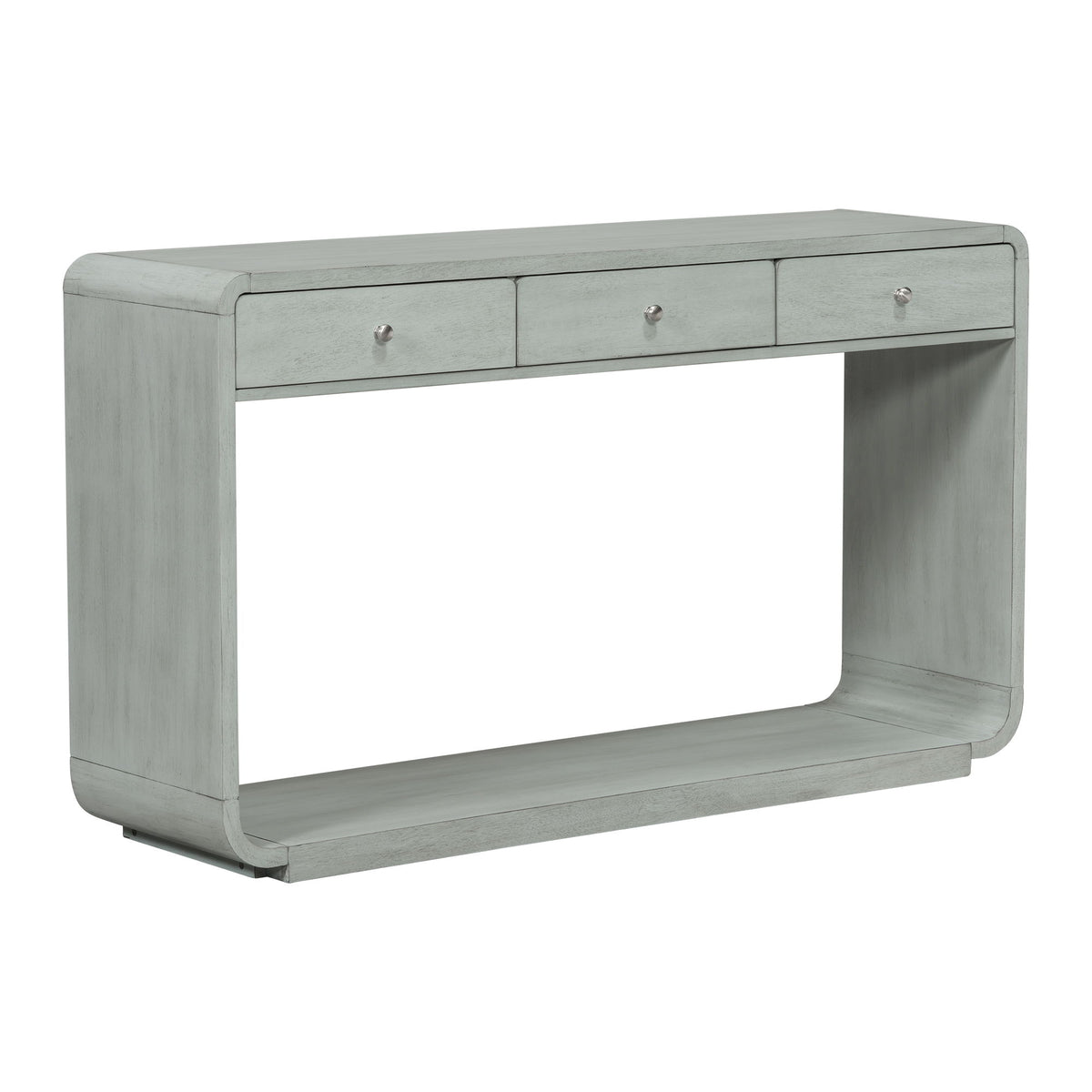 Console Table With 3 Drawers And Display Shelf