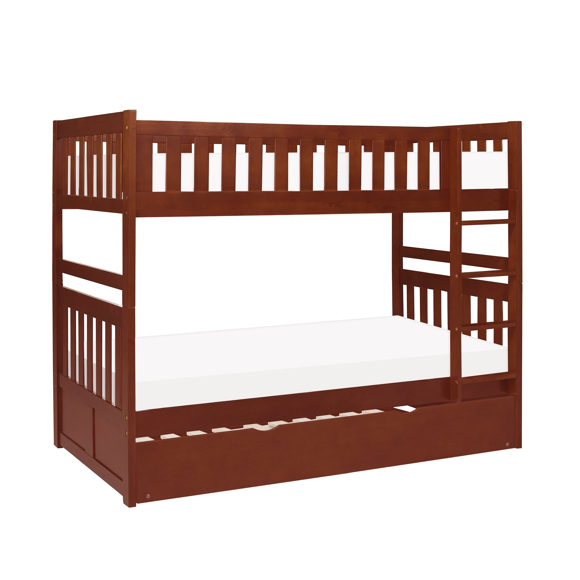Riverbrook Twin-over-Twin Bunk Bed with Twin Trundle Bed