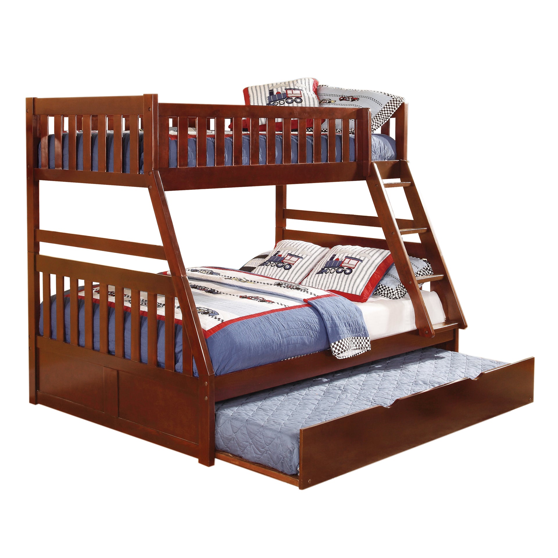 Riverbrook Twin-over-Full Bunk Bed with Twin Trundle Bed