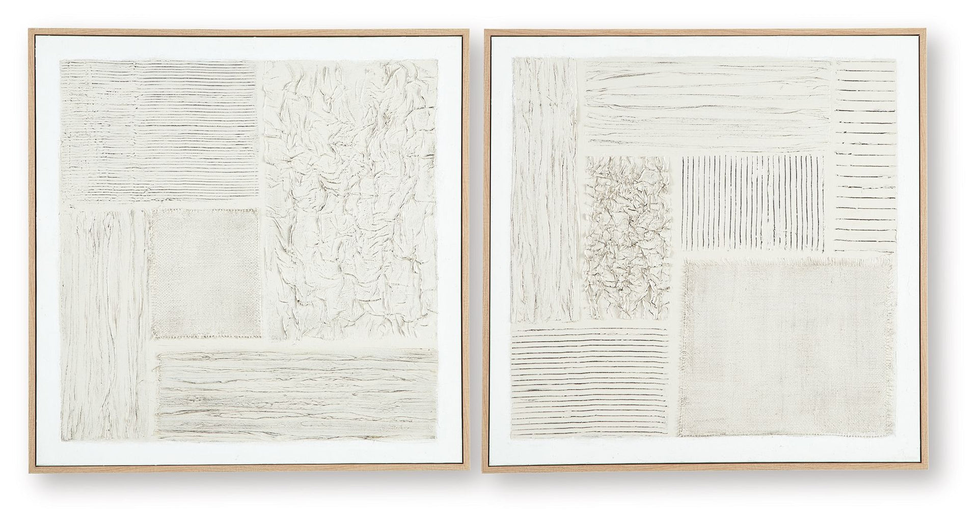 Andorfield - Wall Art Set (Set of 2) - Beige / Black / White