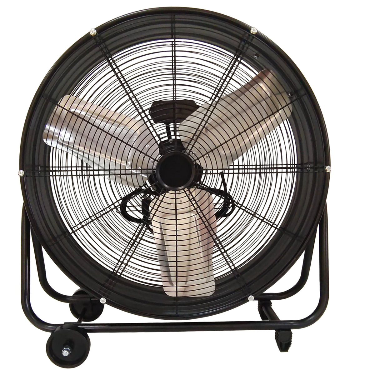 Drum Fan With Pure Copper Wiring Motor And Blades - Black
