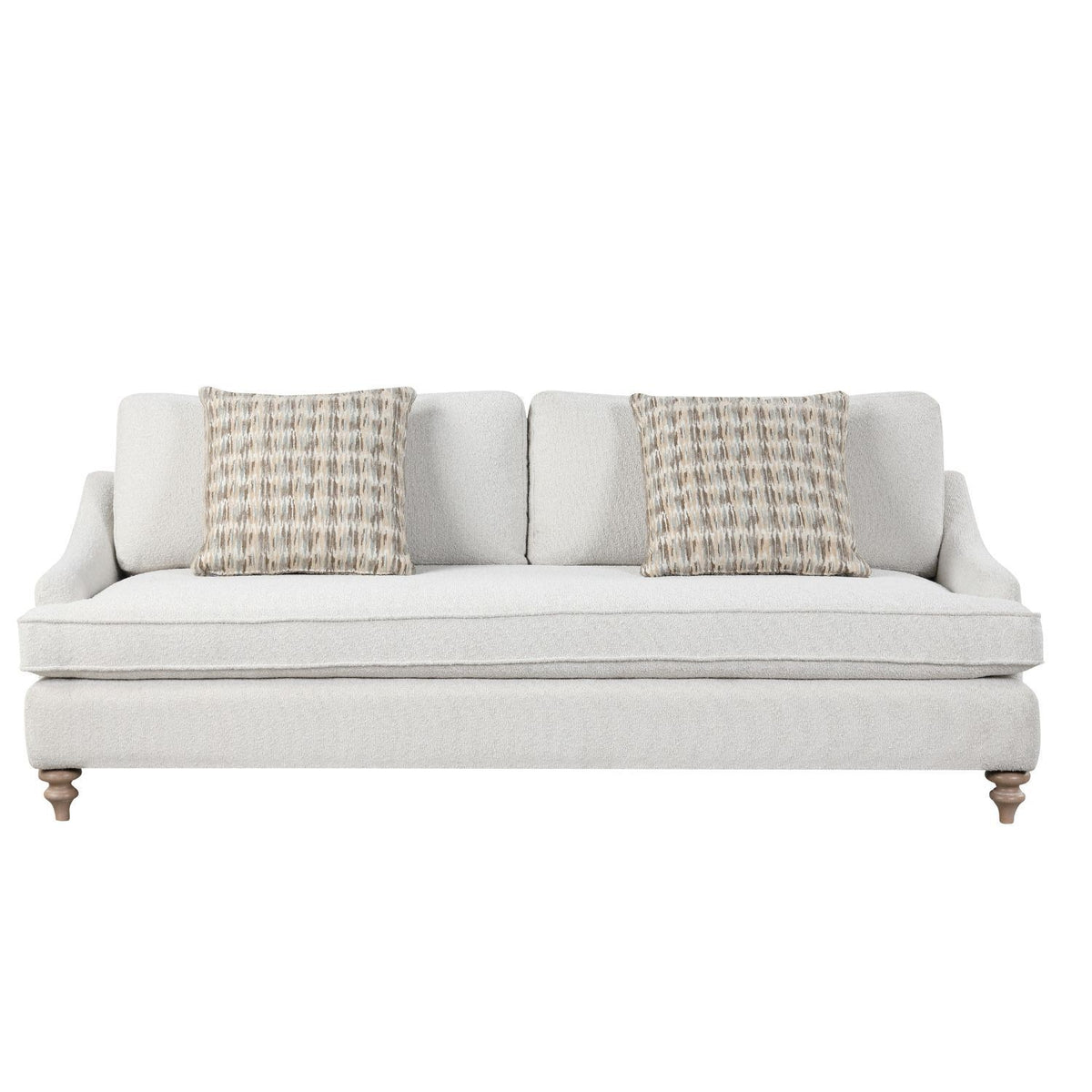 Sofa Single Reverable Cushion With 2 Pillows - Off White