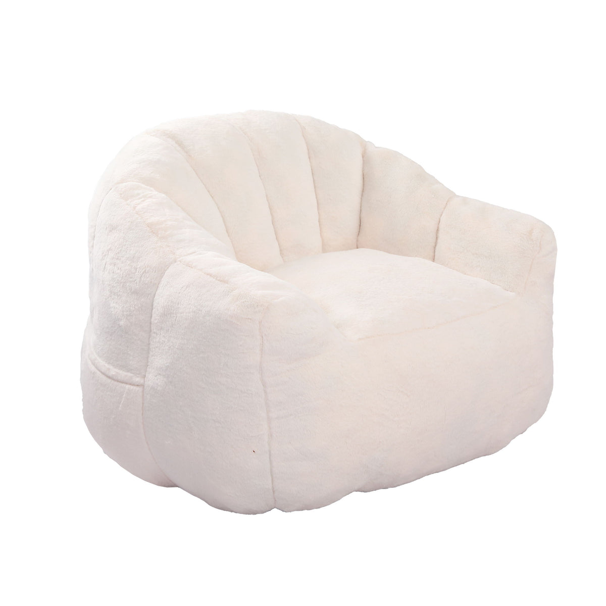 Beanbag Chair, Beanbag Sofa Chair With Armrests Stuffed High Density Foam