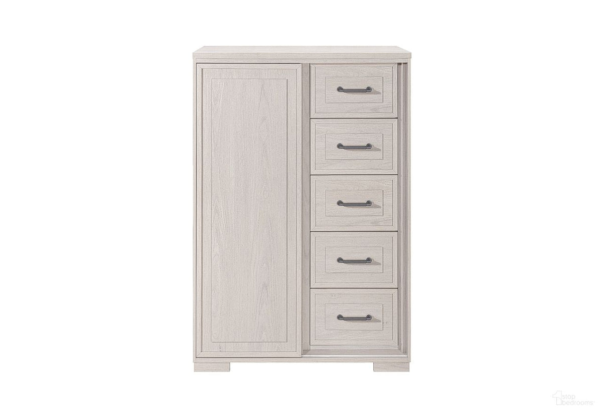 Clara Sliding Door Chest In Beige