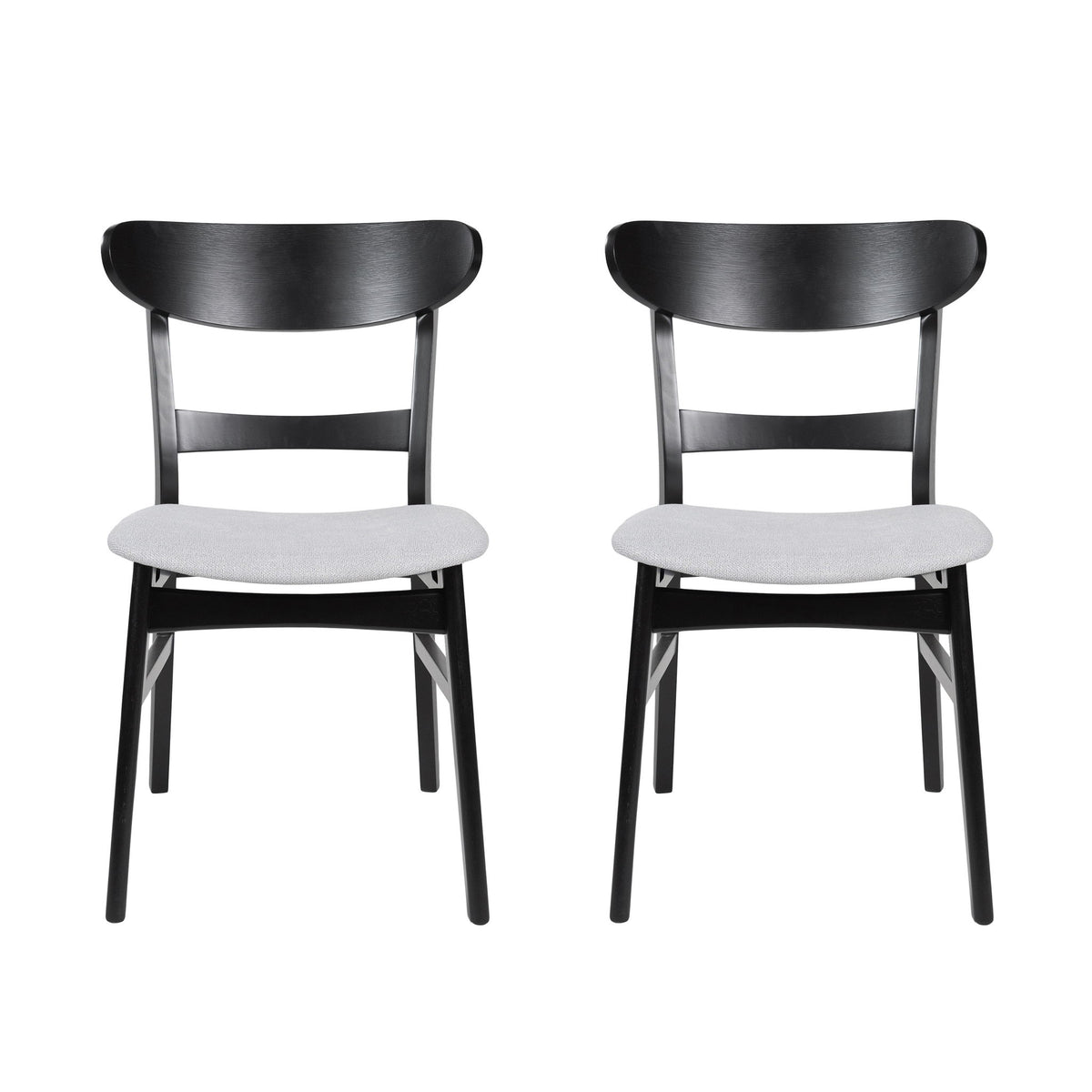 Modern Dining Chairs With Cushioned Seat (Set of 2)