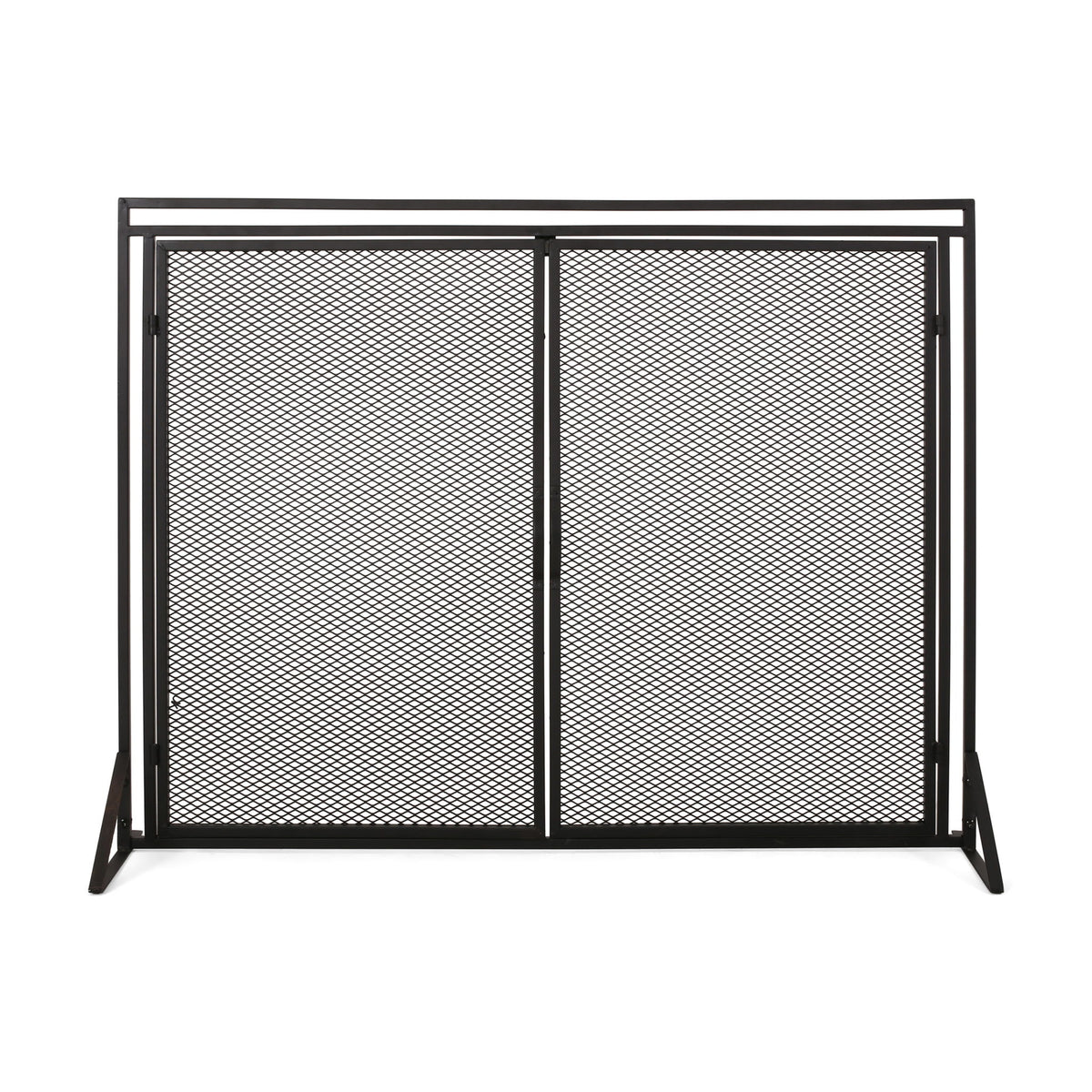 Samantha - Iron Fireplace Screen 2 Door Design