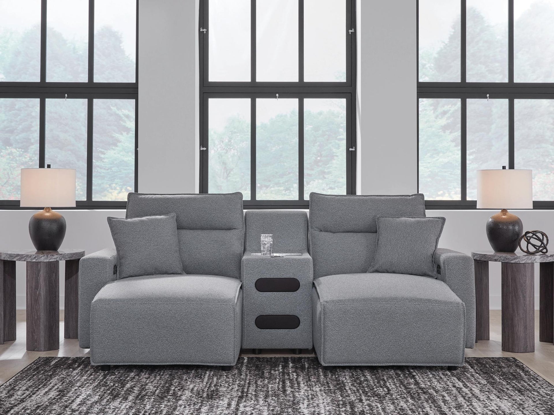 Modmax II 3-piece Power Reclining Sectional With Chaise and Audio Console