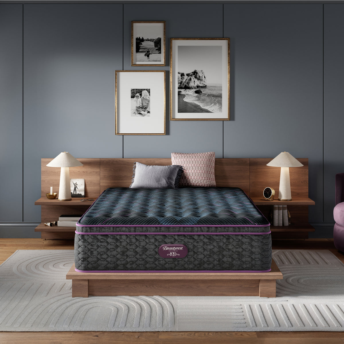 Beautyrest World Class Level Three Medium Pillow Top Mattress Set