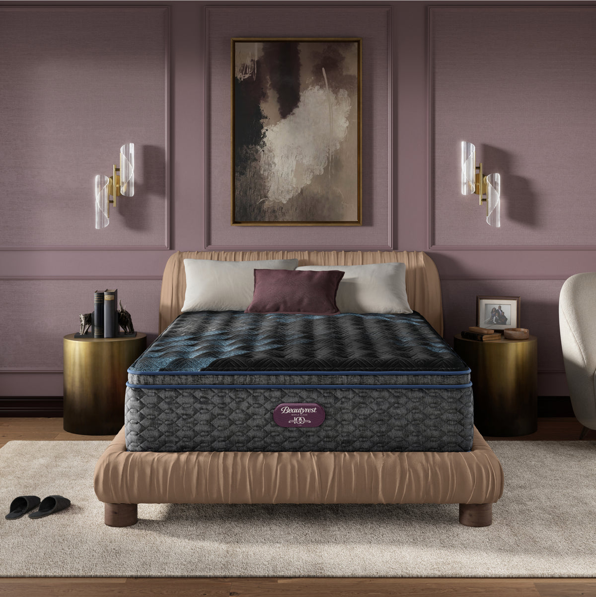 Beautyrest World Class Level Four Firm Pillow Top Mattress Set