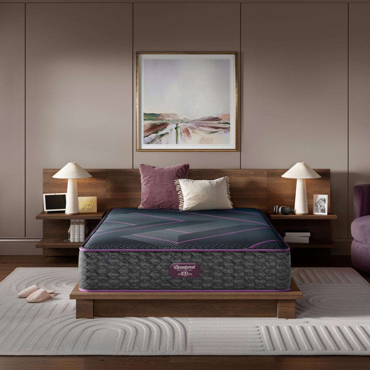 Beautyrest World Class Level Three Hybrid Plush Mattress Set